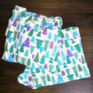 Christmas Tree Print Pajamas Adults New XXL Unisex